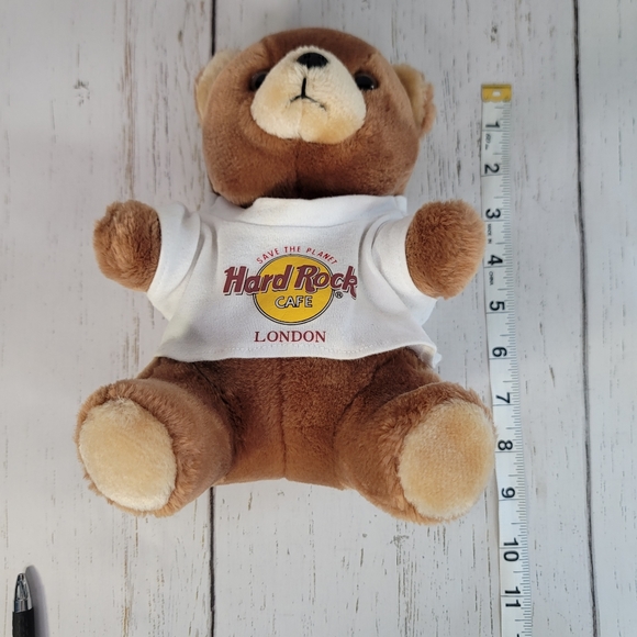 Hard Rock Cafe London Rockin' Teddy Bear Plush Vintage Collectible Retired-Rare - Picture 10 of 13